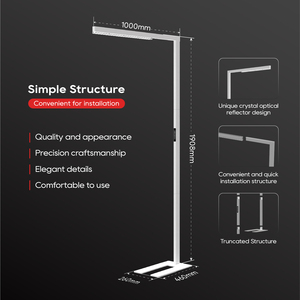 <span class=keywords><strong>Lampe</strong></span> <span class=keywords><strong>sur</strong></span> <span class=keywords><strong>pied</strong></span> intelligente pour le travail, éclairage LED à spectre complet, blanc, grande <span class=keywords><strong>lampe</strong></span> de bureau <span class=keywords><strong>sur</strong></span> <span class=keywords><strong>pied</strong></span>, lumière naturelle, métal, pour la maison et le bureau - Product Image 4