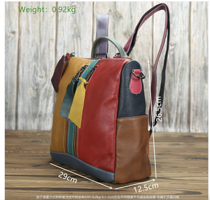 Mochila de Cuero Vacuno Genuino Andong para Mujeres y Niñas, Nueva Bolsa de Viaje de Moda, de Gran Capacidad, para Uso Diario y al Aire Libre - Product Image 2