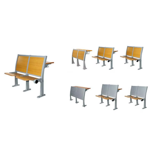 Chaise de conférence et de salle de classe au design moderne, stable, en bois, avec tablette et accoudoir, idéale pour les salles de conférence et les amphithéâtres. - Product Image 2