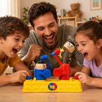 Divertido Juego de Mesa de Lucha con Martillos, Desafío de Reflejos para Dos Jugadores, Juguete Interactivo