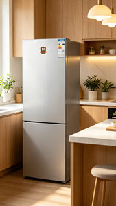 BCD 202 EU Freezer <b>Refrigerator</b> Frost Free Mechanical Temperature Control for Home Apartment and Office Use 220V Compact Two-Doo - Product Image 6