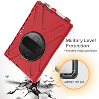 Étui de protection robuste pour tablette avec bandoulière housses et étuis pour tablette pour Microsoft Surface Pro 4/5/6/7/7 + 8 9