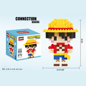 Mini particella Micro diamante blocco di costruzione cartone animato <span class=keywords><strong>Anime</strong></span> pezzo Luffy Chopper Design bambola decorazione creativa blocco di costruzione giocattoli - Product Image 4