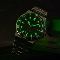 Montre de plongée de luxe pour homme, nouvelle conception personnalisée, logo OEM, acier inoxydable, cristal saphir, mouvement japonais, automatique, mécanique