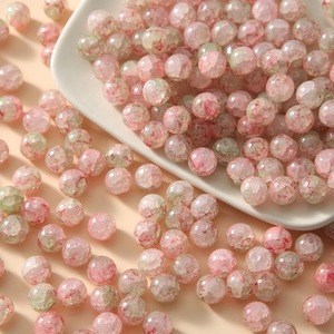 10mm 50 pièces/sac nouveau pour 2024 <span class=keywords><strong>perles</strong></span> d'émail de verre craquelé utilisées pour la fabrication de bracelets de bijoux - Product Image 4