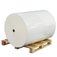 Papier autocollant brillant en rouleau jumbo, papier adhésif thermofusible, papier autocollant en vinyle sensible à la pression, imprimable pour imprimante jet d'encre