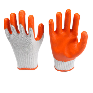Latex Orange Coated Work <b>Gloves</b> with Grip, Seamless <b>Knit</b> Nylon Work <b>Gloves</b> Men Suitable for Daily Construction Work - Product Image 2