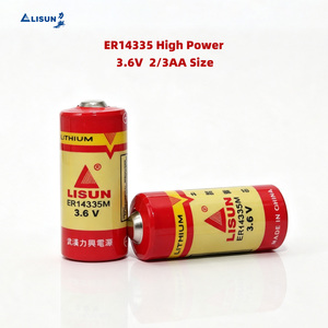 Batería de Litio Primaria de Alta Potencia ER14335M Tipo Espiral de 3.6V 1300mAh 2/3AA para Sistemas de Medición Avanzada (AMI) - Product Image 1
