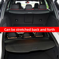 Housse de coffre rétractable portable beige pour Porsche Cayenne 2011-2017, accessoires de coffre arrière auto