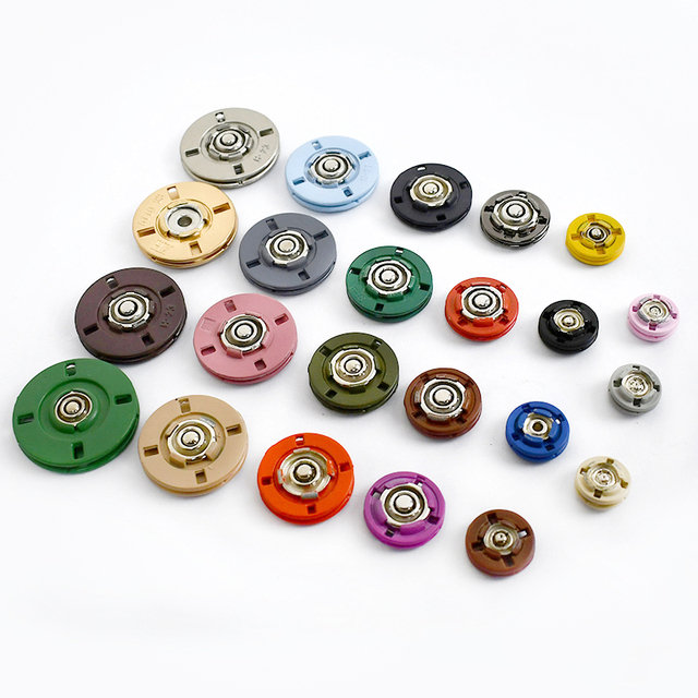 MeeTee D1-1 25mm Sewing Clothing Accessories for Bags Garment Coat Alloy Hollow Hidden Four-Piece Snap Button