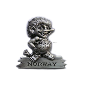 Porte-clés Troll Norvégien en Gros, Souvenir Touristique d'Oslo, Dessin Animé, Émail Dur, Cadeaux en Métal, Fjords Nordiques de Norvège, Porte-clés Personnalisés - Product Image 3