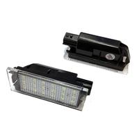 Lumière de plaque d'immatriculation LED pour voiture SMD3528 pour Renault Clio Laguna 2 Megane 3 Twingo Master Vel Satis