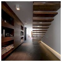Marches d'escalier en bois Prima Timber, designs d'escaliers intérieurs, escaliers flottants droits australiens/américains