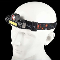 Lampe frontale LED rechargeable au lithium-ion avec 10 000 heures d'autonomie