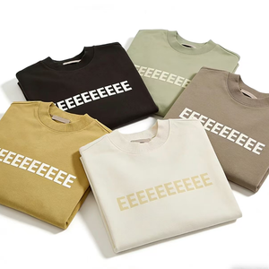 T-shirt da uomo Fear, top di gamma, casual streetwear, all'ingrosso, 275GSM, pesante, 100% cotone, lavato, personalizzabile - Product Image 3