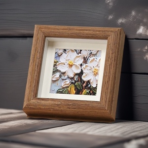 Handmade <span class=keywords><strong>Mini</strong></span> Hình Ảnh Khung gỗ vuông hộp gói thiết lập hình ảnh đứng UV in trang trí nội thất trẻ em <span class=keywords><strong>Mini</strong></span> mộc mạc khung ảnh - Product Image 1