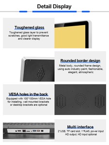 Monitor <span class=keywords><strong>de</strong></span> Señalización Digital Inalámbrico con Wifi Android <span class=keywords><strong>de</strong></span> 21.5 y 22 Pulgadas para Montaje en Pared con CMS - Product Image 5