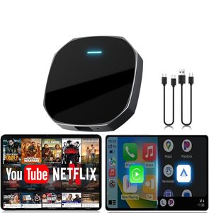 Adaptador Universal Inalámbrico CarPlay y Android Auto con WiFi Dual, <span class=keywords><strong>Smart</strong></span> AI Box con YouTube, Netflix, <span class=keywords><strong>IPTV</strong></span> y Apps Adicionales para Apple - Product Image 1