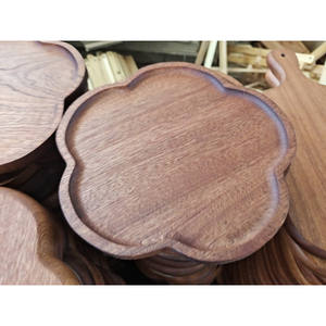 Plateau de service en bois massif de livraison directe d'usine pour la cuisine bloc à découper en sapele pour salades fantaisie fruits plats spéciaux - Product Image 3