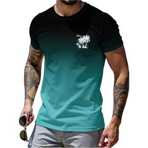 Camiseta Personalizada de Manga Corta para Hombre, Cuello Redondo, Secado Rápido, para Playa o Vacaciones, con Estampado Gráfico Sublimado - Product Image 3