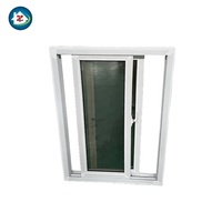 Diseño moderno UPVC Hurricane Impact Storm Window Ventanas horizontales residenciales para contenedor Pantalla deslizante a prueba de viento para el hogar