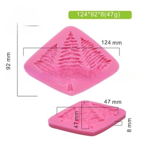 3D <b>Mini</b> Christmas Tree Silicone Fondant Mold <b>Chocolate</b> Gumpaste Mould DIY Candle Clay Molds Cake Decorating Baking Tool - Product Image 5
