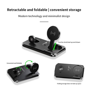 Stazione di Ricarica Wireless 3 in 1 Personalizzabile con Logo, 15W, per Telefoni Cellulari, Auricolari e Smartwatch - Product Image 3