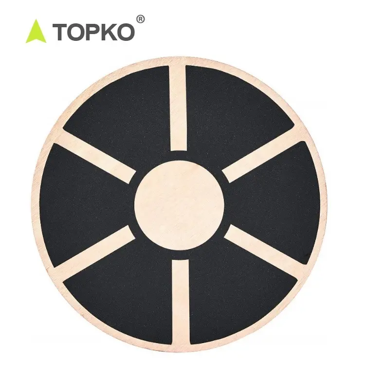 TOPKO 도매 피트니스 요가 운동 라운드 나무 단계 균형 보드