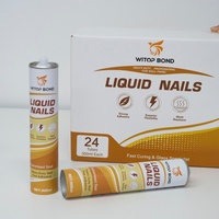 Colle liquide pour panneaux muraux, adhésif de construction sans clou pour fixation d'autocollants muraux décoratifs, adhésifs et produits d'étanchéité