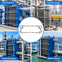 Joint d'étanchéité pour échangeur de chaleur à plaques NBR EPDM vulcanisé à clipser, résistant à l'ozone, pour unité de réfrigération, emballage personnalisé, faible MOQ