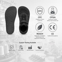 Chaussures d'école minimalistes en maille pour enfants, style pieds nus, fabricant OEM de marque privée