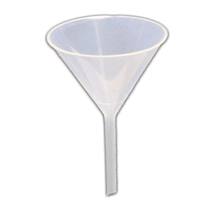 Entonnoir en plastique transparent 60mm 90mm 100mm 120mm pour usage en laboratoire et en cuisine - Product Image 1