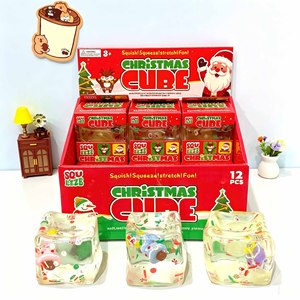 Juguete de peluche de Papá Noel, muñeco de nieve y reno, de TPR, lindo, divertido, para las fiestas, ideal para regalos. - Product Image 1