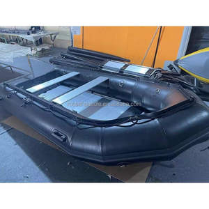 Bateau pneumatique léger CE 300 330 360 380, bateau pneumatique portable en PVC pour la pêche/le camping avec rames et pompe, capacité de 4 à 5 personnes - Product Image 5