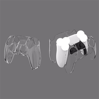 Casing Kristal untuk Kontroler Game PS5, Casing Pelindung Transparan Terpisah untuk Kontroler PS5, Casing Pelindung Ultra-tipis untuk PS5