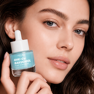 Suero Facial Vegano Antienvejecimiento con GHK-Cu, Bakuchiol y Péptidos de Cobre, con Ácido Ferúlico, Antioxidante de Verano, Marca Privada - Product Image 6