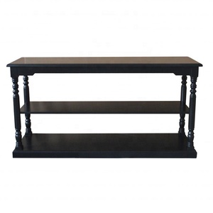 HL372 Européen <span class=keywords><strong>Cabo</strong></span> Style Français En Bois Couloir Entrée Canapé Console Table De Luxe Pour La Maison Salon Avec Étagère De Rangement - Product Image 4