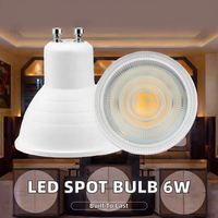 Foco LED Moderno E27 E14 GU10 MR16 6W AC 220V IP44 Ángulo de Haz de 24 Grados Alto CRI 90 Iluminación Interior Decorativa