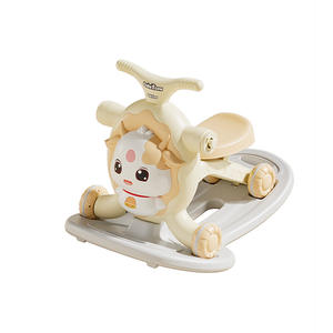 Trotteur bébé en plastique anti-basculement 3-en-1, poussette, <span class=keywords><strong>cheval</strong></span> à <span class=keywords><strong>bascule</strong></span> anti-jambes en O, aide à la marche, capacité de charge 10 kg - Product Image 1