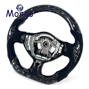 Volant en fibre de carbone forgé sur mesure pour Nissan 370Z Nismo Coupé Roadster Juke <span class=keywords><strong>RS</strong></span> et Infiniti FX35 FX37 FX50 2009-2021 - Product Image 3