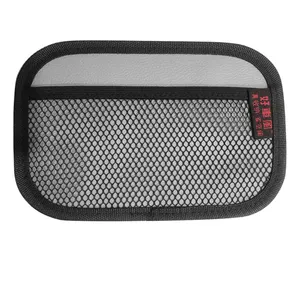 Stick-On Universal Car Seat Side Opslag Netto Zak Mesh Pocket Organizer Voor Telefoon