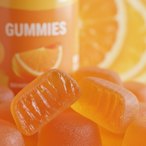 סוכריות גומי ויטמין C למבוגרים 500 מ\\\"ג 60 יחידות בסיטונאות |   תוסף תזונה בטעם תפוז לקולגן, לתמיכה בחיסון וצפיפות העצם - Product Image 4