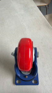 Rueda Giratoria de Poliuretano con Núcleo de Hierro de Alta Resistencia de 4/5/6/8 Pulgadas, Capacidad de Carga de 400 kg, Rodamientos de Bolas - Product Image 3