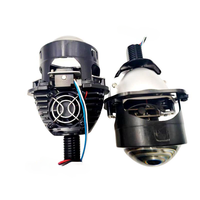HYML Offre Spéciale 2.5 pouces Bi LED Projecteur Lentille Petite Taille LED Phare De Voiture Dans La Matrice Fonction 100W Double Réflexion LED