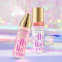 Sérum en spray pour le visage OEM coréen, booster cutané, double texture, collagène, PDRN, gelée, brume, exosomes, nicotinamide, blanchissant, anti-âge