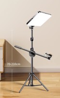Éclairage de Studio LED Bi-Couleur Professionnel 24 Pouces pour Panneau de Film, Lumière Vidéo Portable 2700-7500K pour Téléphone et Maquillage