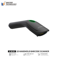Escáner de Código de Barras USB Xincode, Escáner de Código de Barras CCD para Conexión Plug and Play, Escaneo Rápido y Preciso para Libros, Almacenes y Tiendas X-36181