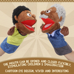 Tùy Chỉnh Mềm Nhồi Bông Con Rối Đồ Chơi Gia Đình Nhân Vật Phim Hoạt Hình Sang Trọng Búp Bê Tay Con Rối Mềm Nhồi Bông Đồ Chơi Sang Trọng Cho Trẻ Em - Product Image 5