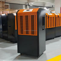 Déshumidificateur industriel commercial 90L, sécheur d'air mobile robuste R290 avec grand réservoir pour entrepôt, sous-sol, atelier