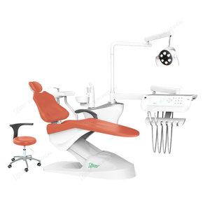 Unité de traitement dentaire électrique de luxe de haute qualité, métal et plastique, fauteuil dentaire pour hôpital et clinique, certifié CE, garantie 1 an, classe - Product Image 1